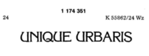 UNIQUE URBARIS Logo (DPMA, 13.03.1990)