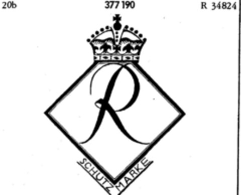 R SCHUTZMARKE Logo (DPMA, 05/25/1927)