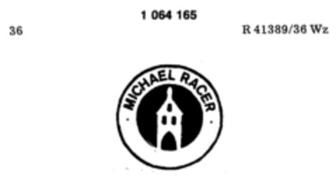 MICHAEL RACER Logo (DPMA, 03.10.1983)