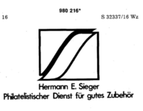 Hermann E. Sieger Logo (DPMA, 09/22/1978)