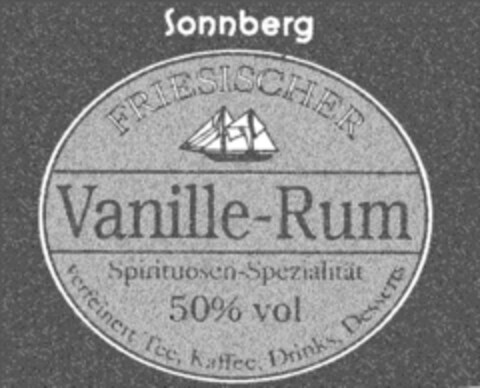 Sonnberg FRIESISCHER Vanille-Rum Logo (DPMA, 01/05/1994)