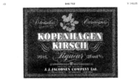 KOPENHAGEN KIRSCH Logo (DPMA, 21.12.1974)