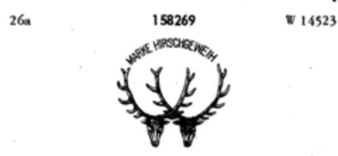 MARKE HIRSCHGEWEIH Logo (DPMA, 02.02.1912)