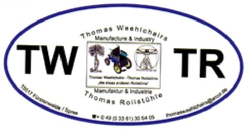 TW TR Thomas Weehlchairs Thomas Rollstühle Logo (DPMA, 30.01.2012)