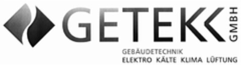 GETEK GMBH GEBÄUDETECHNIK ELEKTRO KÄLTE KLIMA LÜFTUNG Logo (DPMA, 06/13/2012)