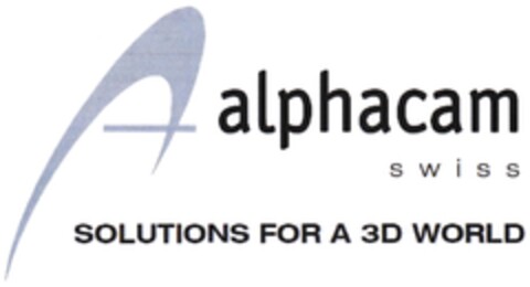 alphacam swiss SOLUTIONS FOR A 3D WORLD Logo (DPMA, 02/19/2013)