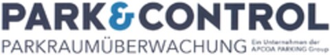 PARK & CONTROL PARKRAUMÜBERWACHUNG Ein Unternehmen der APCOA PARKING Group Logo (DPMA, 03/06/2014)