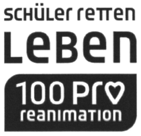 Schüler reTTen LeBen 100 Pro reanimation Logo (DPMA, 01.08.2014)