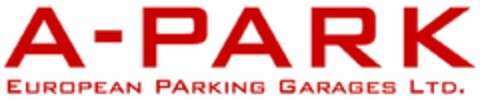 A-PARK EUROPEAN PARKING GARAGES LTD. Logo (DPMA, 19.02.2020)