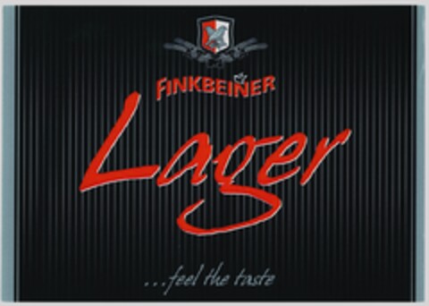 FINKBEINER Lager ...feel the taste Logo (DPMA, 05.04.2003)