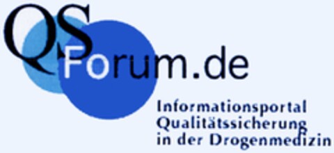 QS Forum.de Informationsportal Qualitätssicherung in der Drogenmedizin Logo (DPMA, 14.08.2003)