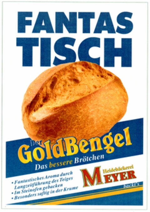 FANTAS TISCH Der GoldBengel Logo (DPMA, 06/16/2004)