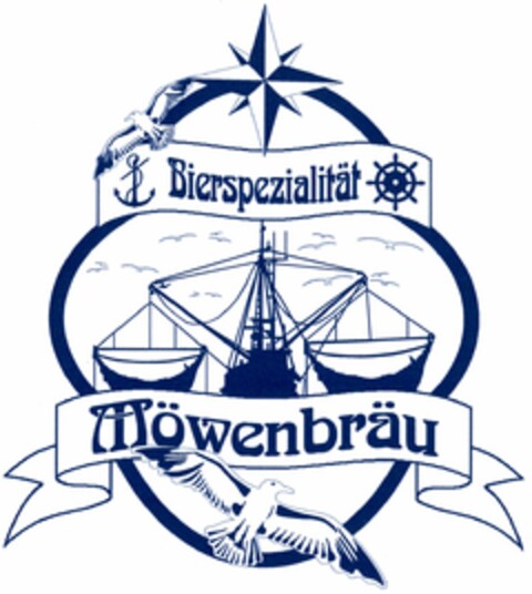 Bierspezialität Möwenbräu Logo (DPMA, 01.07.2005)