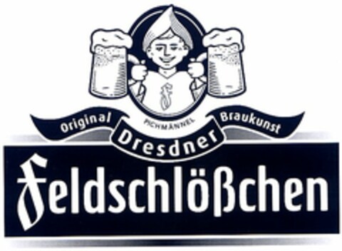 original Dresdner Braukunst Feldschlößchen Logo (DPMA, 14.02.2006)