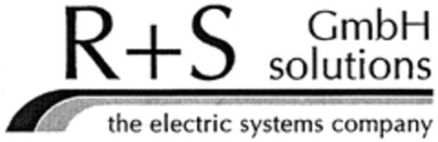 R+S solutions GmbH the electric systems company Logo (DPMA, 11/02/2007)