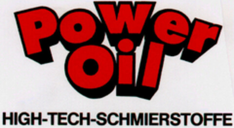 POWER OiL HIGH-TECH-SCHMIERSTOFFE Logo (DPMA, 10/30/1996)