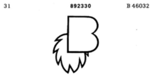 B Logo (DPMA, 05.04.1971)