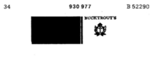 BUCKTROUT`S Logo (DPMA, 02/23/1974)