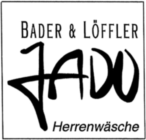 BADER & LÖFFLER  JADO Herrenwäsche Logo (DPMA, 15.09.1993)