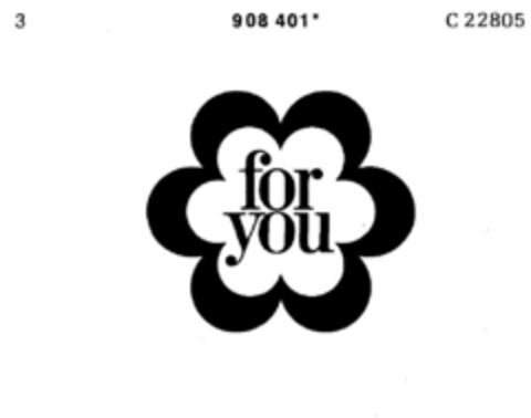 for you Logo (DPMA, 12/22/1972)