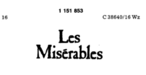 Les Misérables Logo (DPMA, 01.02.1989)