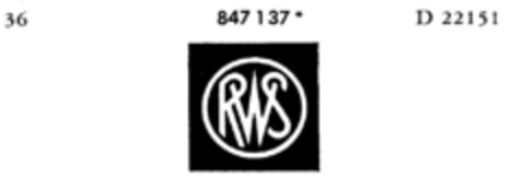 RWS Logo (DPMA, 26.04.1968)