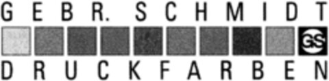 GEBR. SCHMIDT DRUCKFARBEN Logo (DPMA, 27.08.1992)