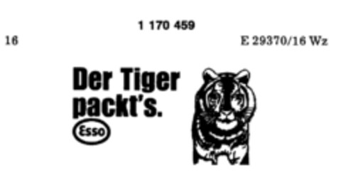 Der Tiger packt's. ESSO Logo (DPMA, 08.02.1990)