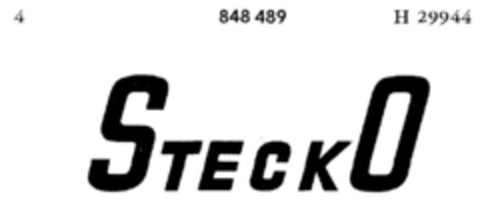 STECKO Logo (DPMA, 02.06.1967)