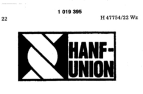 HANF-UNION Logo (DPMA, 25.07.1980)