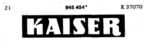 KAISER Logo (DPMA, 17.12.1975)