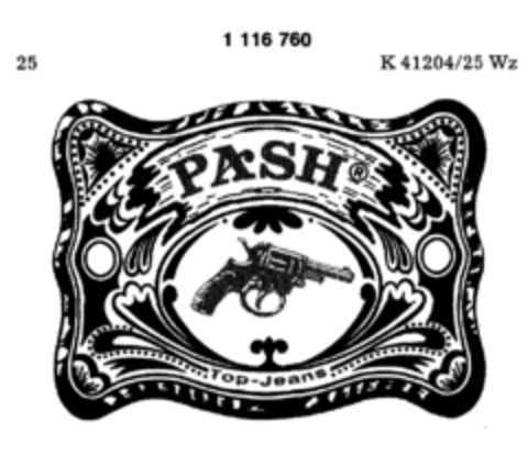 PASH Top-Jeans Logo (DPMA, 16.02.1980)