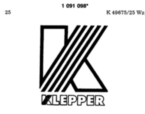 KLEPPER Logo (DPMA, 17.04.1986)