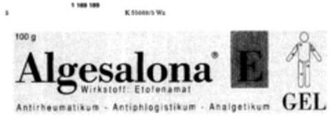 Algesalona E Logo (DPMA, 02.02.1990)