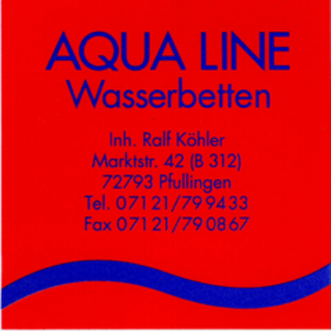 Aqua Line Wasserbetten Logo (DPMA, 12.01.1994)