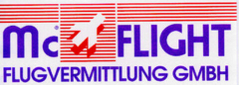 Mc FLIGHT FLUGVERMITTLUNG GMBH Logo (DPMA, 06.08.1993)
