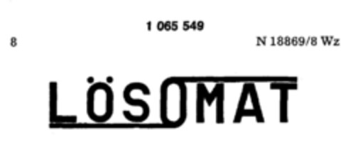 LÖSOMAT Logo (DPMA, 11/10/1983)