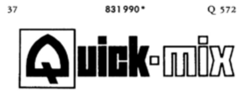 Quick-mix Logo (DPMA, 15.12.1966)