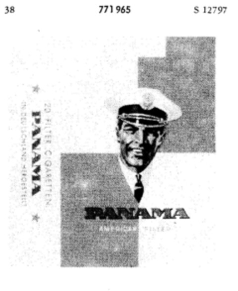 PANAMA AMERICAN FILTER CIGARETTEN Logo (DPMA, 01.07.1961)