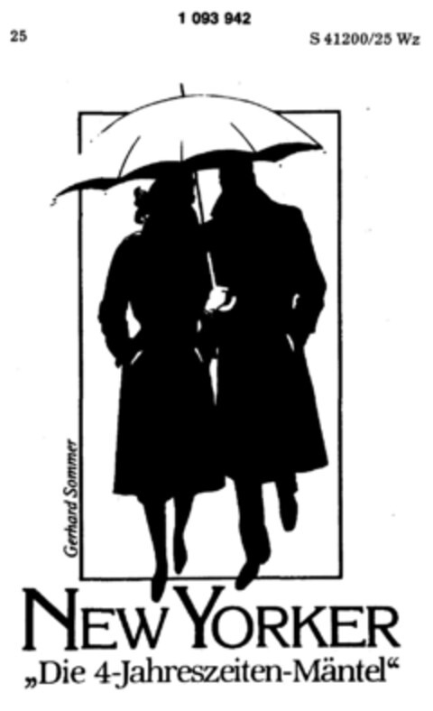 NEW YORKER "Die 4-Jahreszeiten-Mäntel" Logo (DPMA, 11/29/1984)