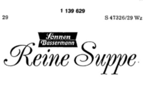 Sonnen Bassermann Reine Suppe Logo (DPMA, 30.09.1988)