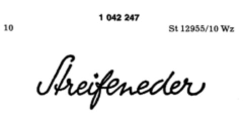 Streifeneder Logo (DPMA, 30.12.1981)