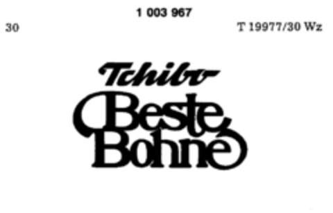 Tchibo Beste Bohne Logo (DPMA, 12/08/1979)