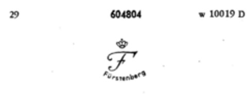 F Fürstenberg Logo (DPMA, 23.11.1948)
