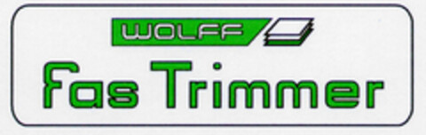 WOLFF Fas Trimmer Logo (DPMA, 09/22/2000)