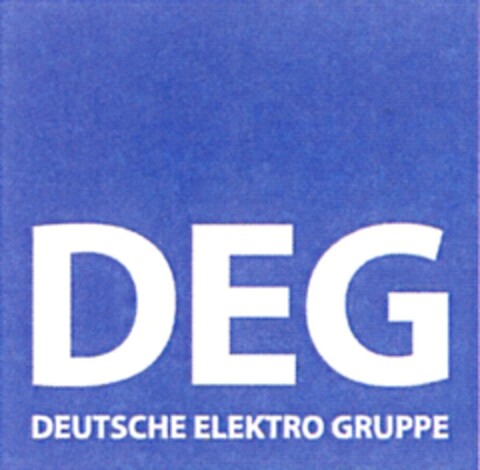 DEG DEUTSCHE ELEKTRO GRUPPE Logo (DPMA, 15.10.2008)
