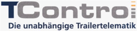 TControl Die unabhängige Trailertelematik Logo (DPMA, 24.11.2008)