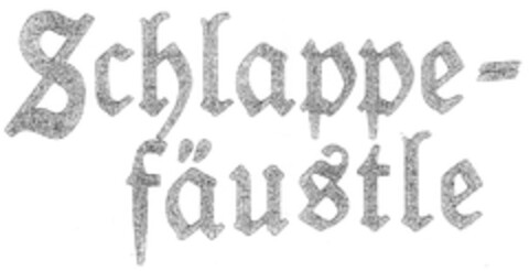 Schlappe- fäustle Logo (DPMA, 11.02.2012)