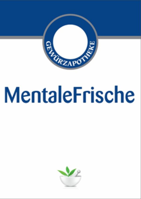 GEWÜRZAPOTHEKE MentaleFrische Logo (DPMA, 17.04.2013)