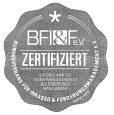 BFI&Fe.V. ZERTIFIZIERT Logo (DPMA, 09/06/2014)